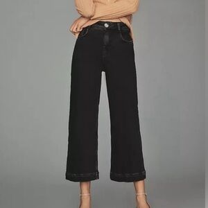 Anthropologie Pilcro The Skipper Black Wide-Leg Jeans size 29T